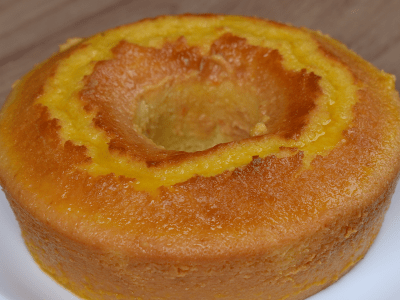 Delicioso pastel de naranja