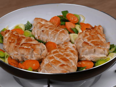 Pollo con arroz y verduras
