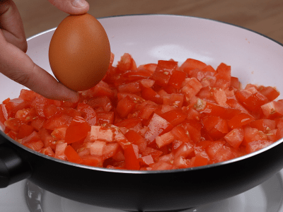 Omelet con salsa