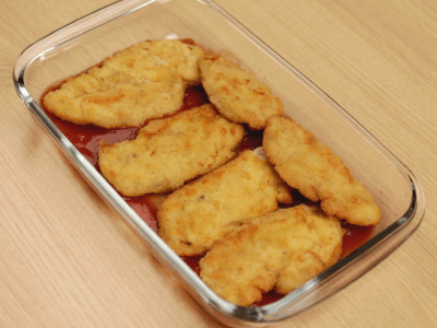 Filete de pollo con puré de patatas