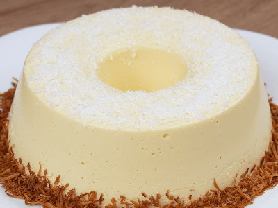Pineapple Pudding with Toasted Coconut