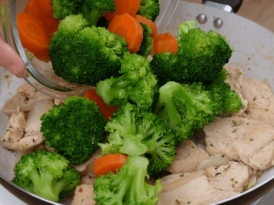 Frango com Cenouras e Brócolis