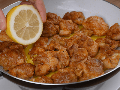 Muslos de pollo con limón
