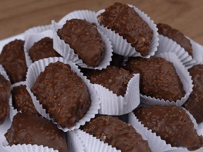 Biscoitos de Amêndoas com Chocolate