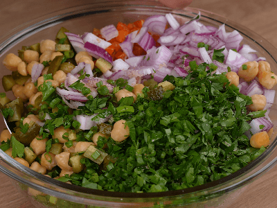 Different Chickpea Salad