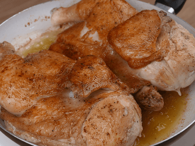 Pollo a la plancha y asado