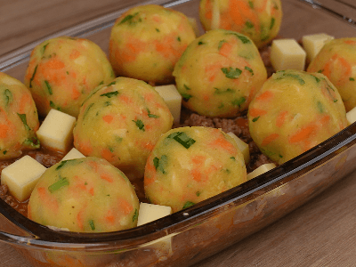 Potato Balls with Ground Beef