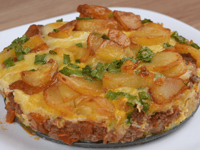 Savory Pie with Potatoes and Cheese