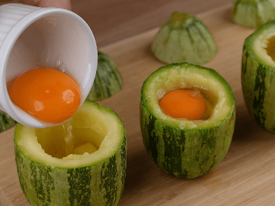 Egg-Stuffed Zucchini