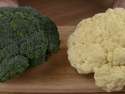 Baked Broccoli with Cauliflower
