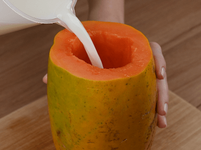 Helado de papaya