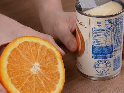 Helado de naranja