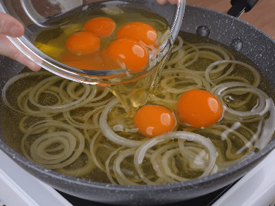 Farofa de cebolla y huevo
