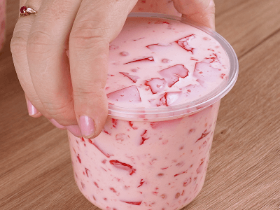 Strawberry Jelly Tapioca Drink