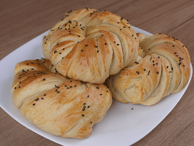 Baked Braided Rolls