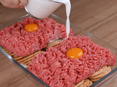 Carne molida con galletas