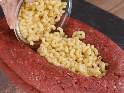 Mac and Cheese Stuffed Meatloaf