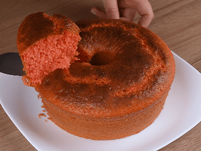 Bolo de Gelatina de Morango