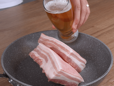 Beer Braised Pork Belly