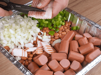 Baked Beans with Hot Dogs