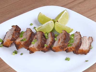 Crispy Pork Belly with Toothpicks