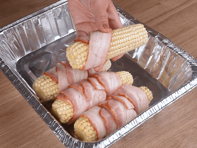 Bacon Wrapped Corn on the Cob