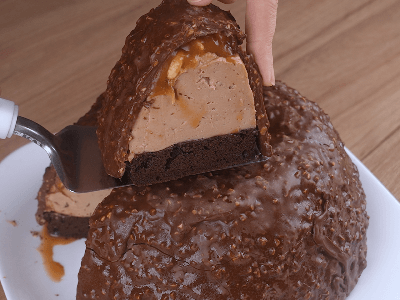 Sobremesa de Chocolate com Caramelo