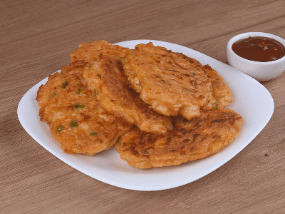 Cheesy Chicken Fritters