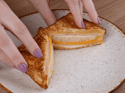 Fried Ham and Cheese Sandwich