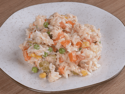 Salada de Arroz e Legumes