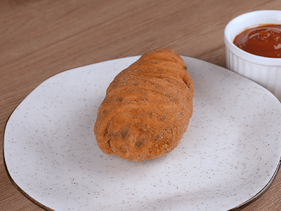 Coxas de Frango com Macarrão Empanadas