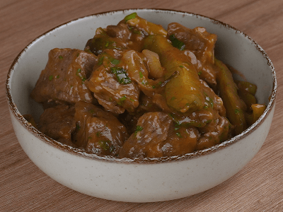 Beef Stew with Pickled Cucumbers