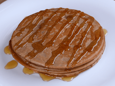 Panqueques de plátano y chocolate