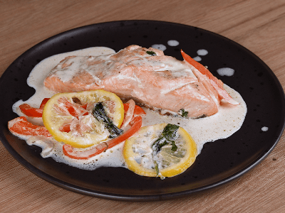 Salmon with Mushrooms