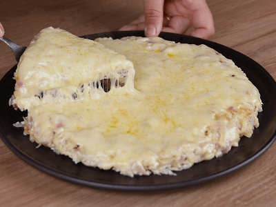 Chicken Omelet with Potato and Cheese