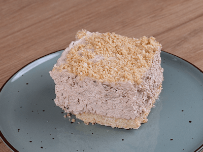 Sobremesa de Cacau com Biscoito Triturado