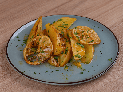 Batatas Assadas com Rodelas de Limão