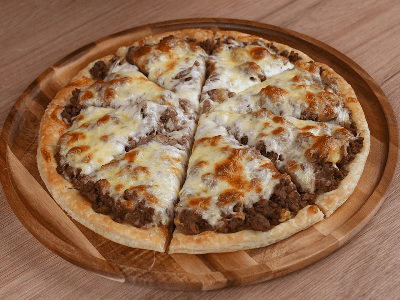 Pizza de Carne com Banana
