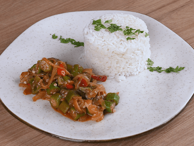 Arroz com Quiabo