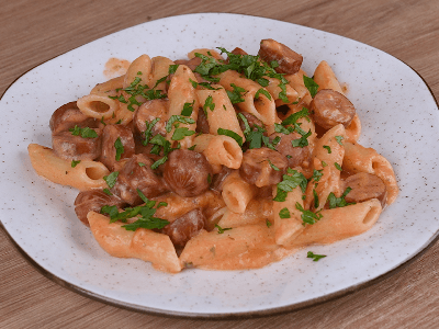 Pasta with Sausage and Homemade Sauce