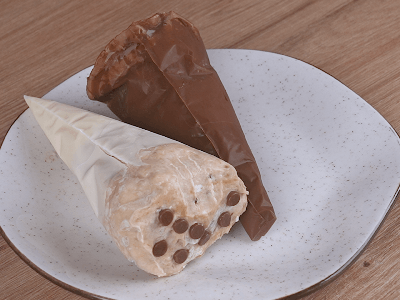 Sorvete de Banana com Casquinha de Chocolate