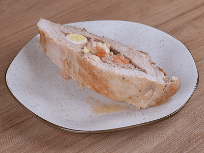 Pernil Recheado com Ovos e Queijo