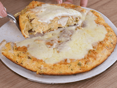 Omelete de Frango com Mussarela