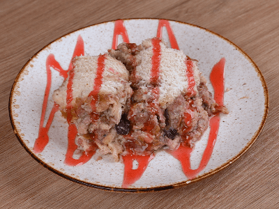 Postre con Frutos Rojos