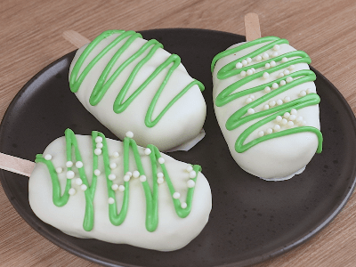Green Cake Popsicle