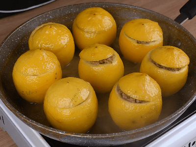 Limón Relleno con Carne