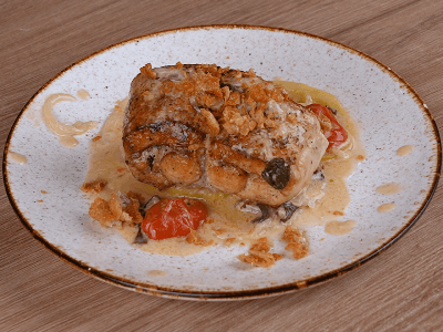 Frango com Molho Branco e Espinafre