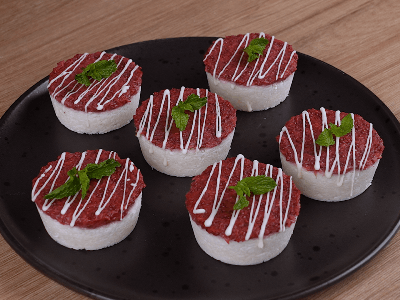 Coconut and Strawberry Dessert