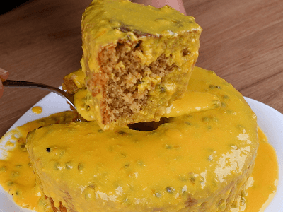 Bolo de Café com Maracujá