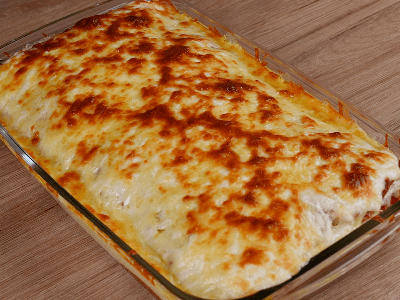 Lasanha com Salsichas